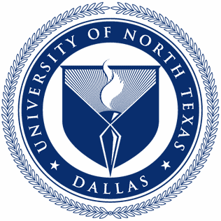 UNT Dallas seal in blue